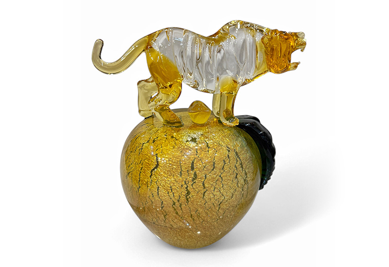 平安生肖-虎 十二生肖 生肖虎玻璃擺飾